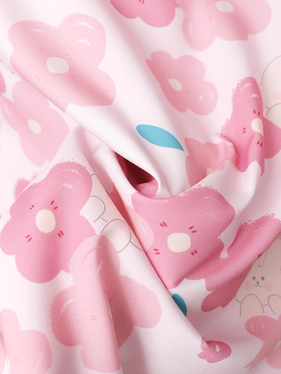 Свободная свободная рубашка с коротким рукавом и мультяшным принтом Гавайи — фото 6