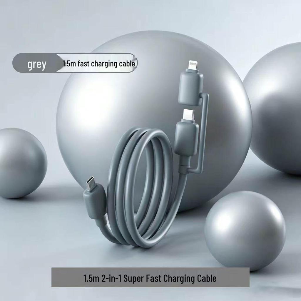 Dual USB Fast Charging Cable for Huawei, Honor, Xiaomi, Apple, and Android Devices