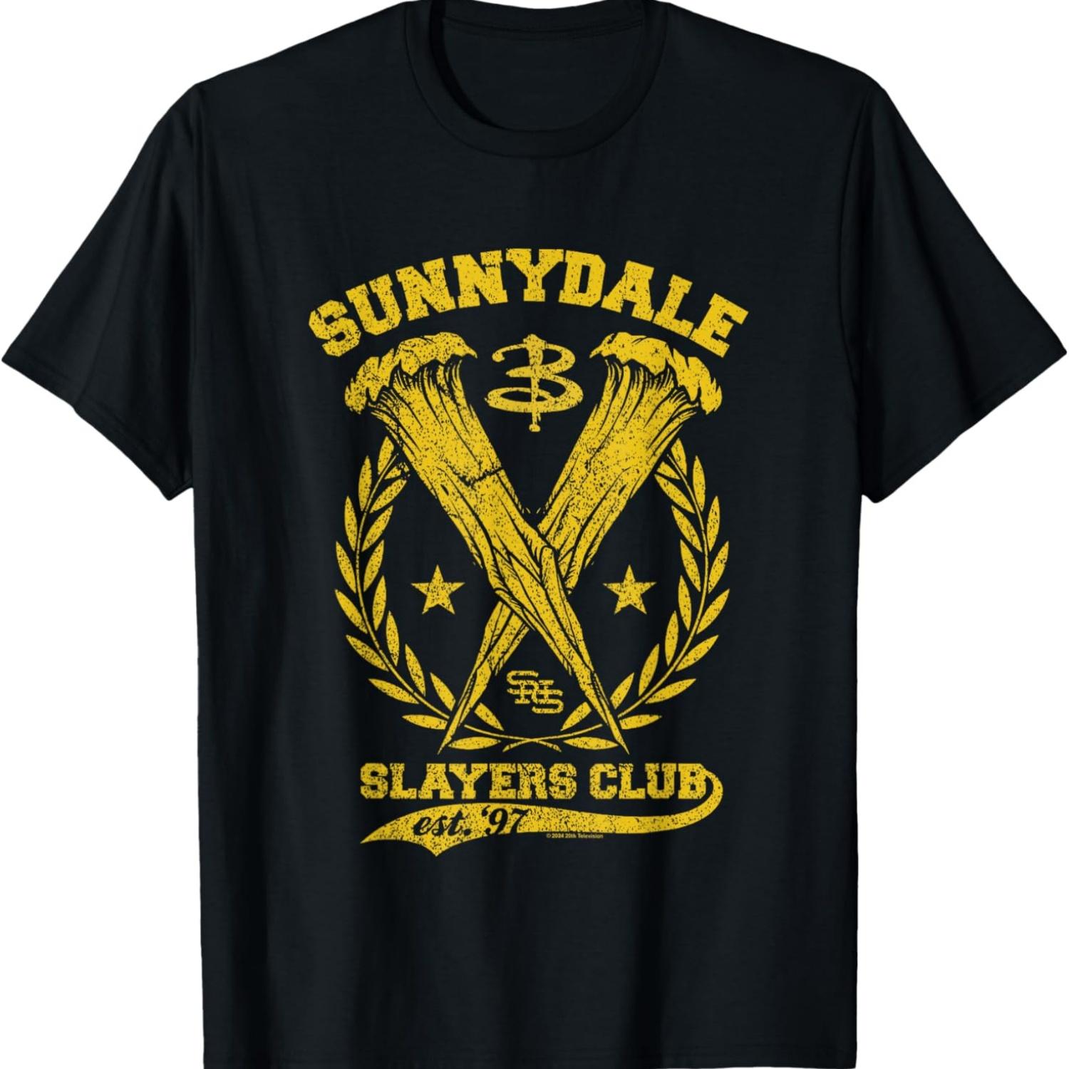 

Buffy The Vampire Slayer Sunnydale Slayers Club Collegiate T-Shirt XXXXXL чёрный