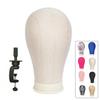 22 Inch Mannequin Head With Stand Canvas Head Wig Model With Mount Hole For DIY Wig Making 2028