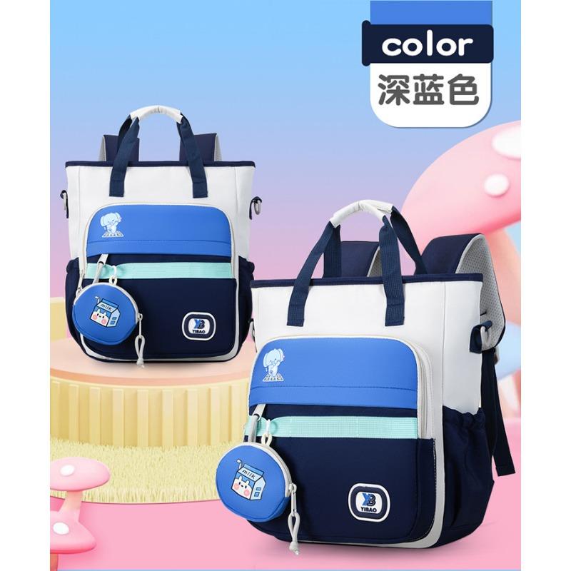 

New high-value, fresh and sweet contrasting color splicing backpack, grade 1-3 backpack for primary and secondary school students