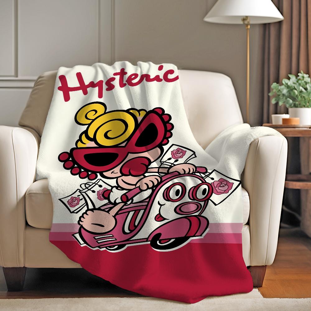 Fashion Brand H Hysteric M Mini Blanket Soft and Skin Friendly For Couch Bed Napping Bedspread All Seasons Comforter