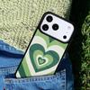 Sage Green Coffee Love Heart Latte Phone Case For iPhone 17 AIR 16 Pro Max 15 14 Pro 11 12 13 Shockproof Silicone Cover