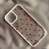 Simple Cute Pink Red Heart Phone Case For iPhone 17 15 14 Pro MAX 11 13 12 16 X SE20 XR 7 8Plus Shockproof Hard Cover Clear Bag