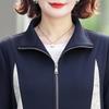 2024 Fashionable Spring & Autumn Tracksuit: Stylish Two-Piece Casual Set for Middle-Aged Moms