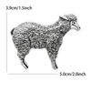 Trendy Rhinestone Enamel Sheep Brooches For Women Unisex Elegant Zodiac Animal Pins Casual Party Jewelry Accessories Gifts