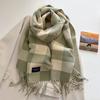 Autumn and winter new versatile scarf women's thickened woven thick beard fringed warm scarf imitation cashmere shawl