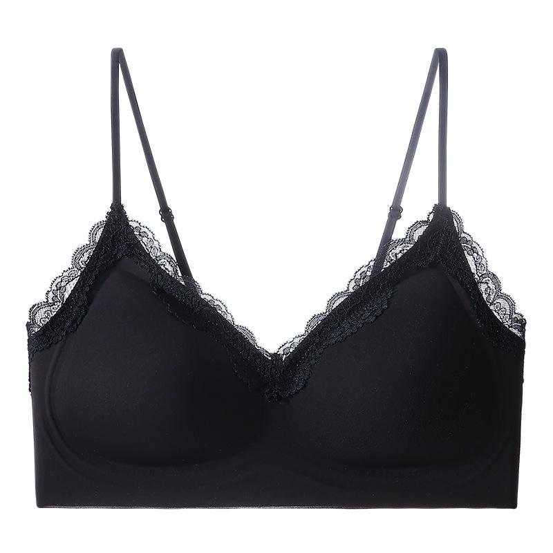 Comfortable Lace Push-Up Seamless Bra: Wireless, Breathable, Anti-Sagging, Beautiful Back Design for Women.