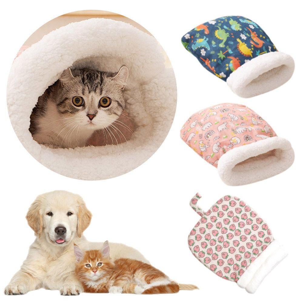 

Cartoon Cat Cave Bed Thickened Kitten Quilt Bed Cute Cat Nest Mat Pet Supplies A