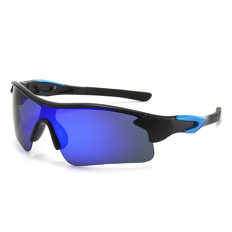 Colorful Cycling Glasses One-piece Sunglasses for Men European and American Outdoor Sports Polarized Sunglasses