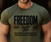 Charlie Kirk Freedom USA American Flag Patriotic Conservative T Shirt Mens Womens Tees Top