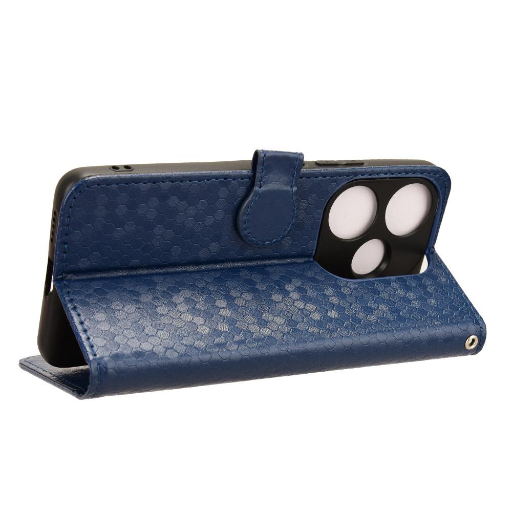 For Xiaomi Redmi Turbo 3 5G/Poco F6 5G Leather Case 3 Card Holder Slots Dots Pattern Phone Cover