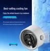 USB Rechargeable Wall-Mounted Desktop Fan with Digital Display