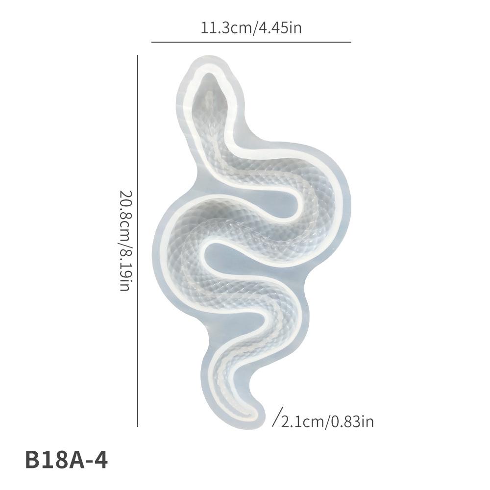 Креативная силиконовая форма  Змея  для свечей, гипса и смолы