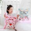 Adorable Animals Pudding Plush Playthings Mini Round Balls Chick Bear Penguin Bunny A Pouch of Plushie 8pcs Food Snack Playthings Plush Pillow
