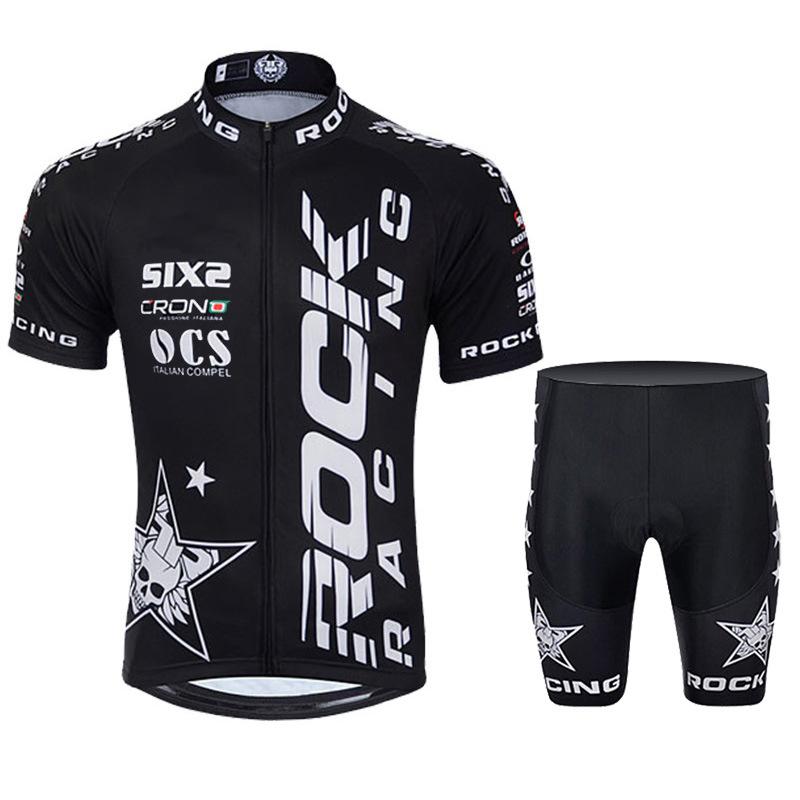 2026 Verano Transpirable Conjunto de Traje de Ciclismo de Manga Corta Conjunto de Traje de Ciclismo Pantalones de Ciclismo con Tirantes Mono de Ciclismo Transpirable que Absorbe el Sudor para Hombre