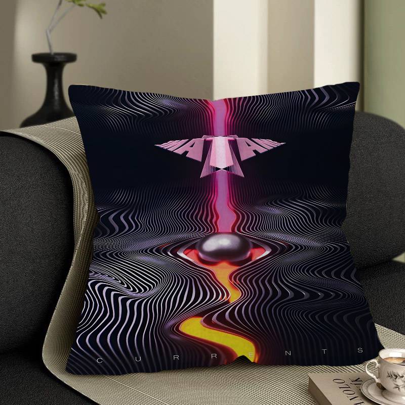Neue Tame Impala Psychedelische Kissenhülle Kissenbezug Auto Wurfkissenbezug Für Sofa Auto Weihnachtsgeschenk 40x40cm 45x45cm