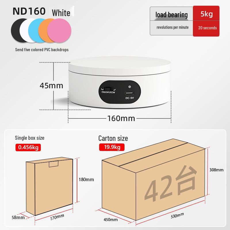 Turntable King Rotating Display Stand for Photography & Live Streaming