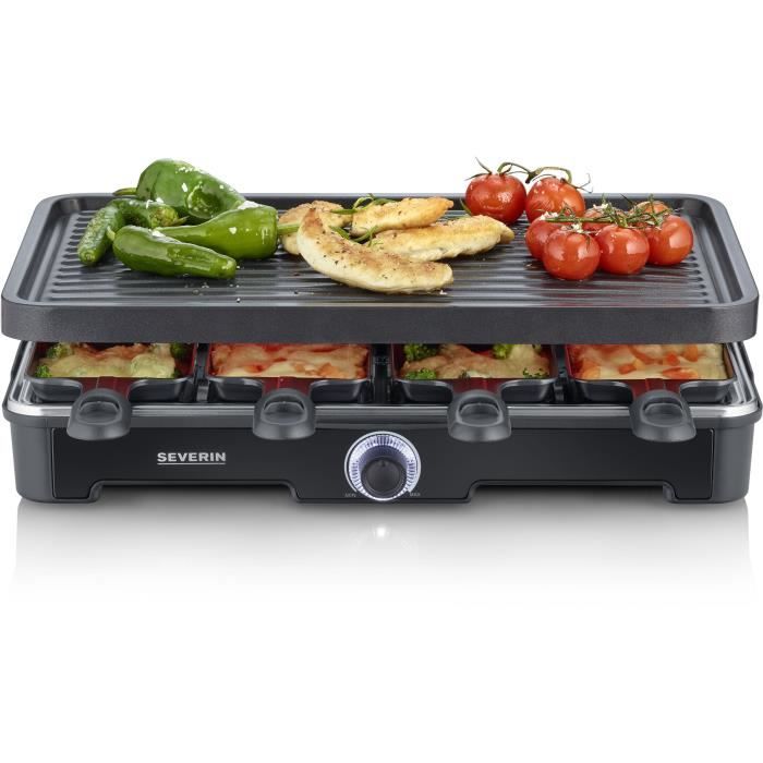 Appareil à raclette SEVERIN - RG9670 - Jusqu'à 8 personnes - 1400W