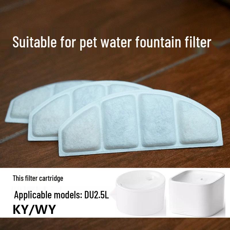 

Compatible Filter Element for Linglong Cat Pet Water Purifier DU2.5L-KY/WY and Dudupet Drinking Fountain. Standard