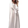 Autumn Hot Style Lazy Style Long Robe Women's Home Wear Casual Comfortable Solid Color Loose Dress