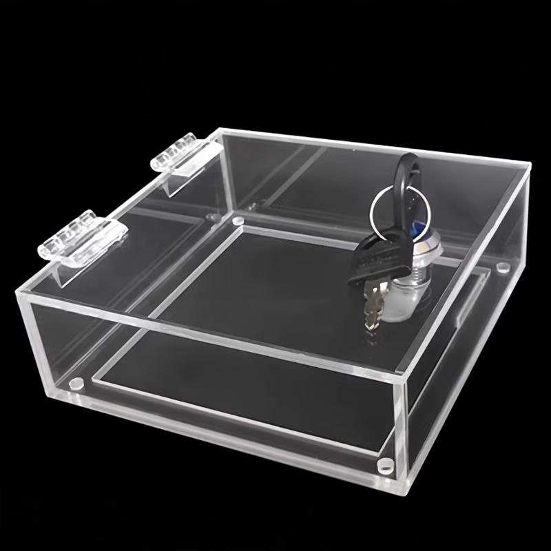 Transparent Acrylic Display Case with Adhesive Back