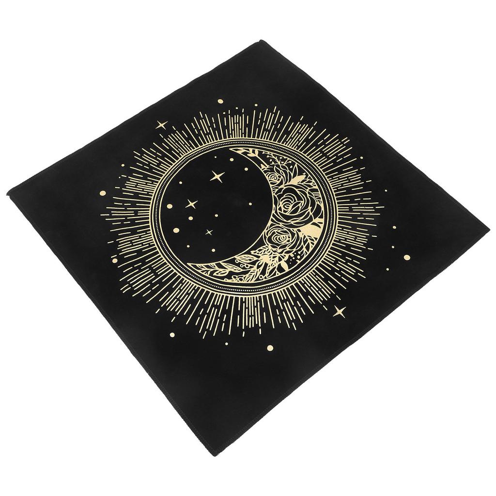 Square Tablecloth for Tarot Cards Soft Lightweight Protective Mat Witch Supplies Divination Desktop Cloth Exquisite Design Altar