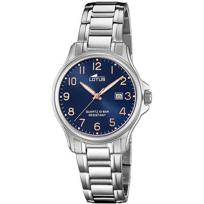 Montre - Lotus - 18655-2 - Argenté - Noir - Étanchéité 10 ATM