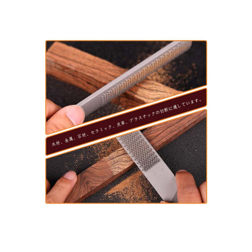 LIKENNY Woodworking File, Carpentry Tool, DIY Sanding Tool, for Roughing and Polishing, Flat, Coarse, Fine, and Medium Grit, 1 Piece (20cm x 2.2cm)