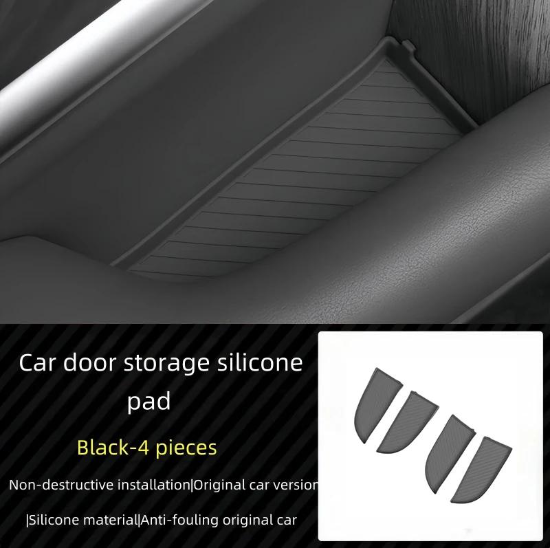Auto Car Door Handle Storage Box Fit for GWM Tank 500 Hi4-t Hi4-z Modified Car Door Silicone Protective Pad Car Upgrade Parts
