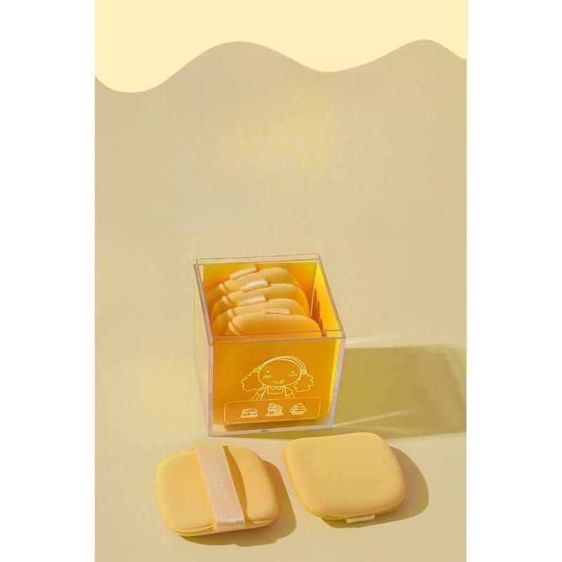 6Pcs butter puff biscuits wet and dry beauty blender makeup air cushion puff sponge air cushion foundation makeup puff