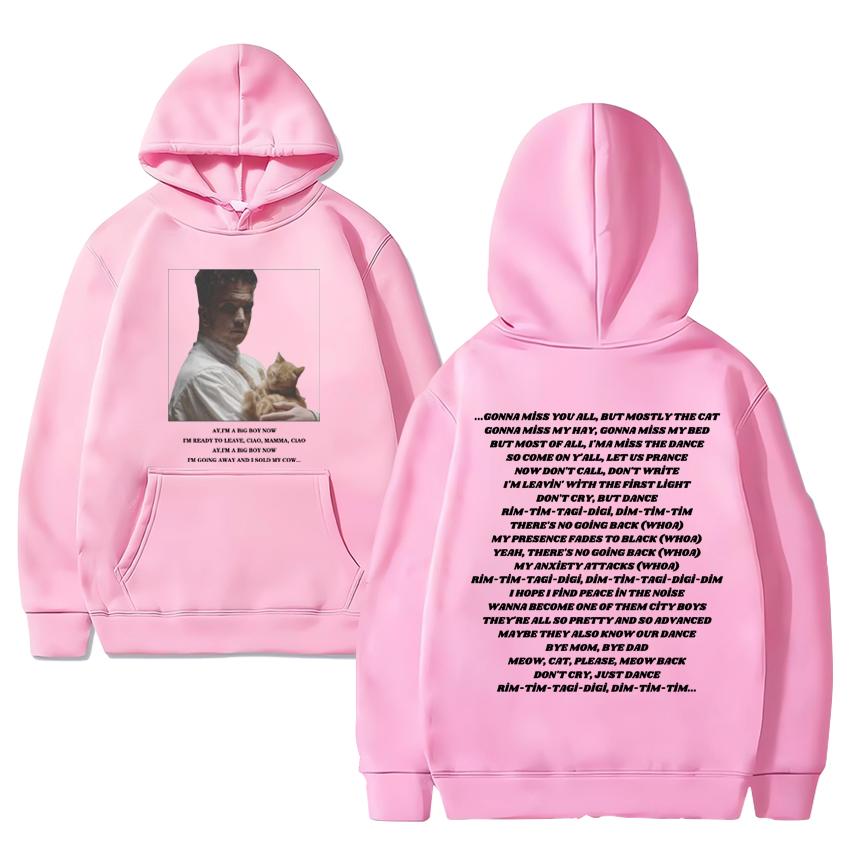 Eurovision 2024 Baby Lasagna Rim Tim Tagi Dim Hoodie Men Women Vintage Oversized Sweatshirt Unisex Fleece Long Sleeve Pullovers