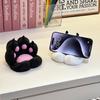 Cute Cat Paw Phone Holder: 3D Printed, Shockproof, Anti-shake, Multifunctional Stand for Easy Drama Watching.