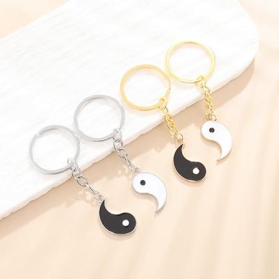 Portachiavi per Coppia Yin Yang Taijitu Bagua & Collana Tai Chi