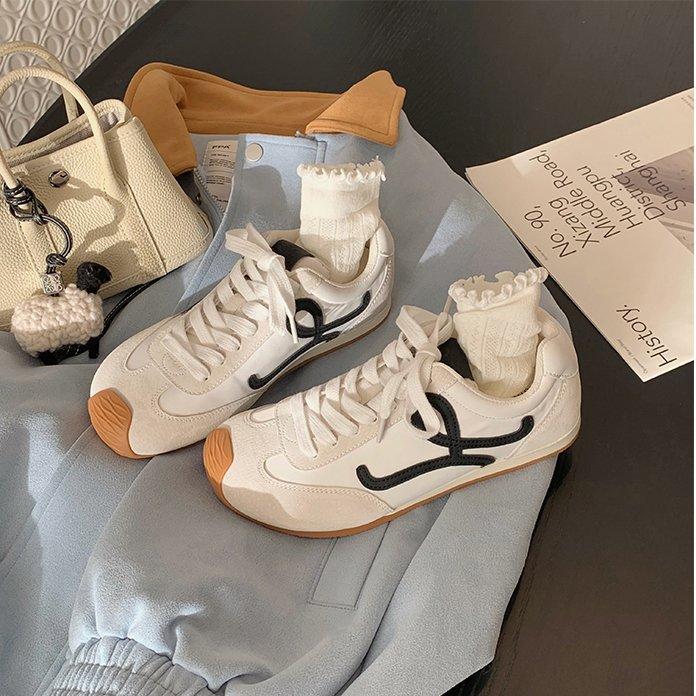 

Girls shoes spring and autumn 2025 new children s sports shoes baby shoes moral training shoes spring boys board shoes spring shoes 37 бежевый