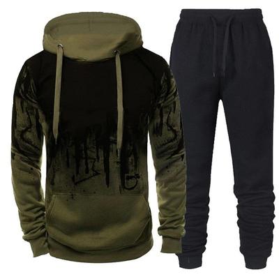 Set de Hanorac și Jachetă Sweatshirt Casual pentru Bărbați European/American 2025