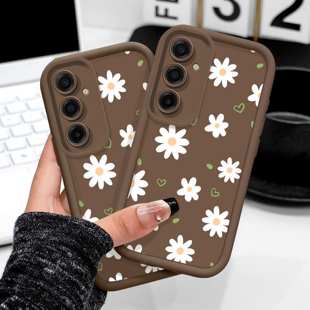 Floating Daisies Phone Case For Samsung Galaxy A37 A17 A07 A56 A36 A26 A16 A06 A55 A35 A25 A15 A05 A05S 4G 5G Staircase Soft Cov