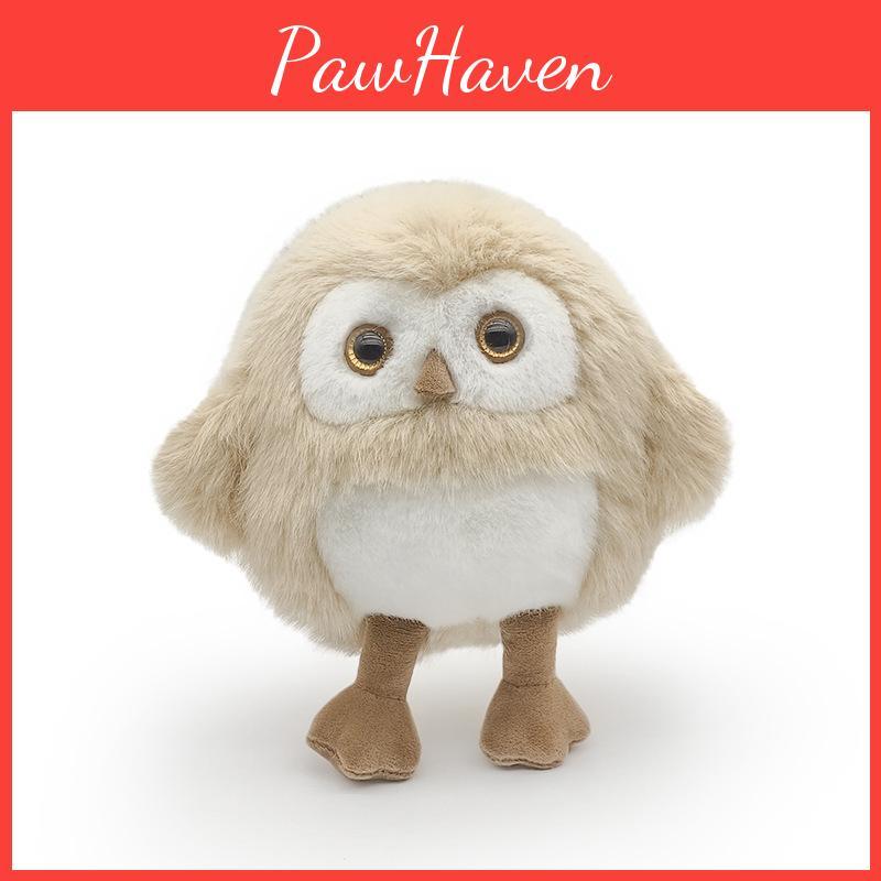 Realistische Plüsch Eulenpuppe Stofftier für Kinder Gemütliches Kuschelkissen Perfektes Geschenk für Kinder