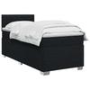 Box Spring Bed with Mattress Black 80 X 200 Cm Fabric
