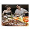 Non-sticky Steak Frying Pan with Wooden Folding Handle Portable Square Grill Pan Kitchen Accessory