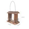 OUNONA Bird Wooden Bird Automatic Large Transparent Board Wild Bird Bird 1 Piece Feeder, Feeder, Hanging, Supply, Capacity, Rainproof, Included,