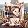 Warme Flanelldecke, Lana Del Rey Leichte Gemütliche Decke für Bett Sofa und Täglichen Gebrauch