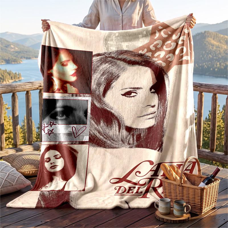 Warme Flanelldecke, Lana Del Rey Leichte Gemütliche Decke für Bett Sofa und Täglichen Gebrauch