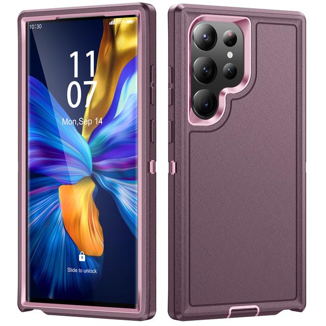 Mattes Gefühl Starke Panzerhülle Für Samsung Galaxy S23 Ultra S 23 Plus 5g S22 A54 A14 A53 A13 Handyzubehör Doppelschicht Capa