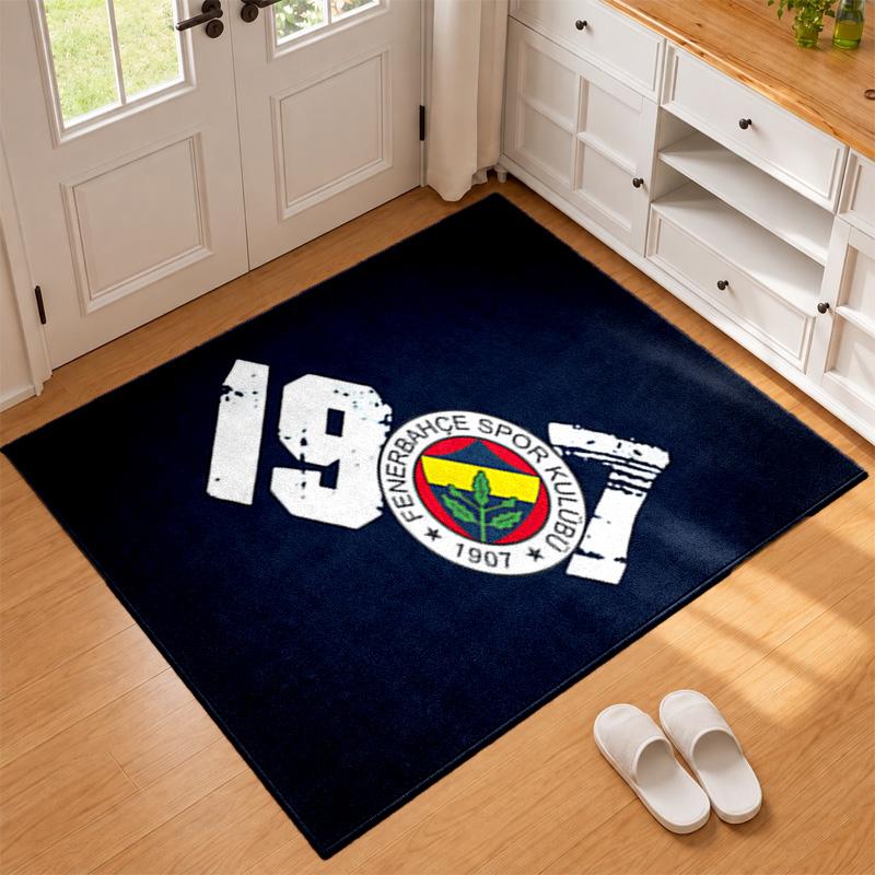 Fenerbahce Carpet Door Mat for Living Room or Bedroom Protective Mat Under Chair Office Decoration Christmas Gift Birthday Present