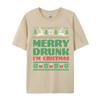 Merry Drunk I Im Christmas I Ugly TShirts Comfortable Tops Tees Fitted Casual Crew Neck Top TShirts