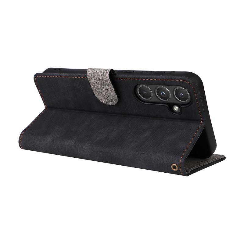 Samsung A55 5G Leather Case with Card Holder, Stand, Lanyard, and Protective Cover