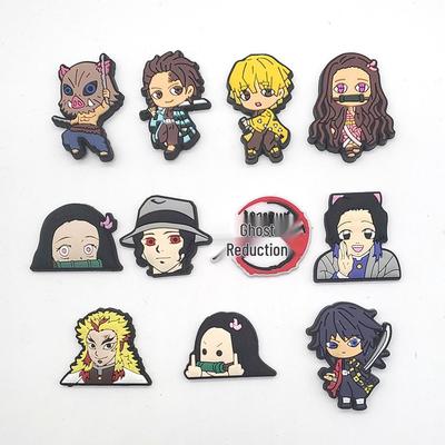 Ciondoli per Fibbie di Scarpe Serie Demon Slayer - Accessori per Zoccoli in Gomma Morbida PVC