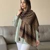 2026 New Arrival Cotton Hijabs for Women Luxury Foulard Femme Leopard Print Tassel Scarves Summer Sun Protection Headscarf