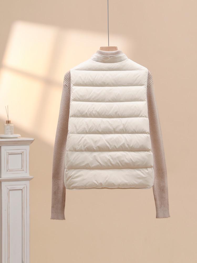 2026 Women's Autumn/Winter Stand-up Collar Down Vest - Thick, Loose, Short, Warm, and Lightweight Trendy Jacket